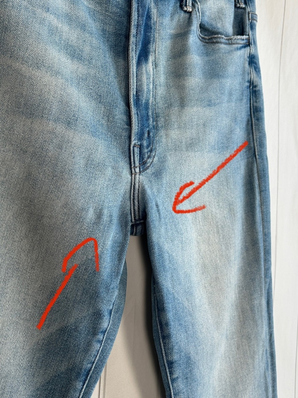 Mother jeans size 30 The Hustler Ankle Fray blue Au Revoir light wash - Picture 14 of 15